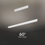 Κρεμαστό Γραμμικό Φωτιστικό LED 36W Χρυσό CCT Λευκό με Οπάλ Διαχύτη V-TAC – 23346VT