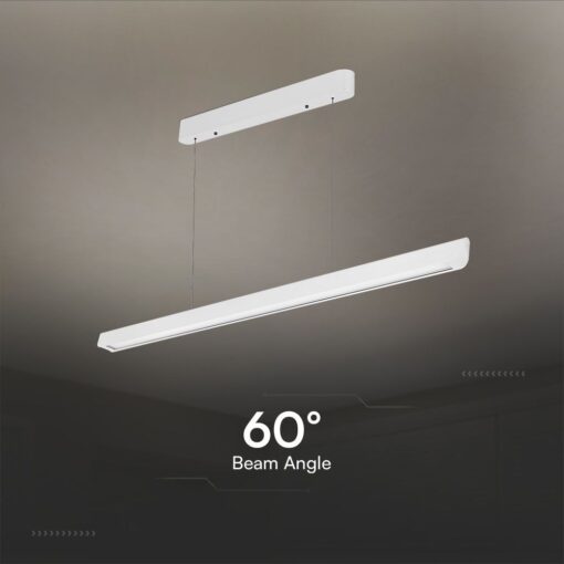 Κρεμαστό Γραμμικό Φωτιστικό LED 36W Χρυσό CCT Λευκό με Οπάλ Διαχύτη V-TAC – 23346VT