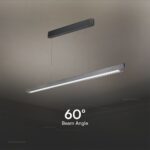 Κρεμαστό Γραμμικό Φωτιστικό LED 36W Χρυσό CCT Γκρι Ματ με Οπάλ Διαχύτη V-TAC – 23343VT