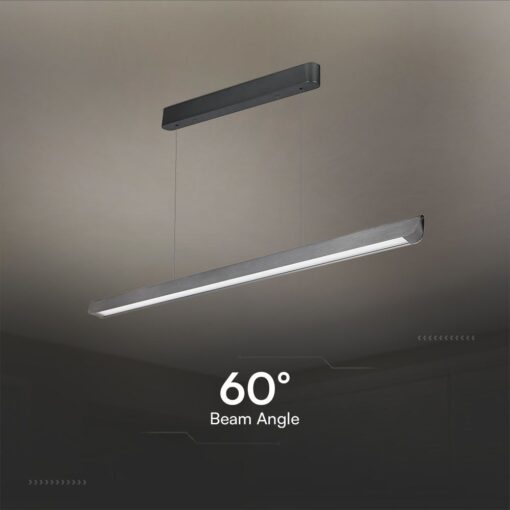 Κρεμαστό Γραμμικό Φωτιστικό LED 36W Χρυσό CCT Γκρι Ματ με Οπάλ Διαχύτη V-TAC – 23343VT