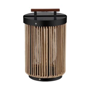 Επιτραπέζιο Φωτιστικό Κήπου LED 2.4W 3000K Ηλιακό IP65 με Ξύλο & Σχοινί  V-TAC – 23349VT