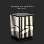 Φωτιστικό Κήπου Δαπέδου E27 Μαύρο IP65 V-TAC – 23353