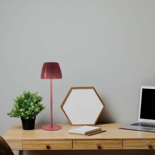 Επιτραπέζιο Επαναφορτιζόμενο Φωτιστικό LED 2.7W 3000K Dimmable Καφέ Χρώματος V-TAC – 23354VT