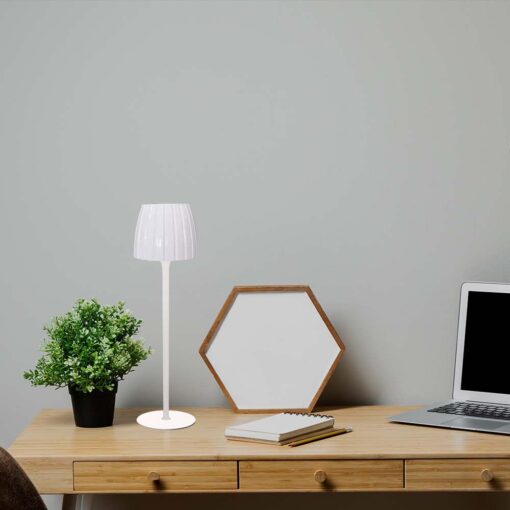 Επιτραπέζιο Επαναφορτιζόμενο Φωτιστικό LED 2.7W CCT Dimmable Λευκού Χρώματος V-TAC – 23355VT