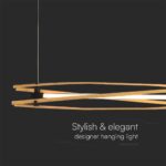 LED Designer 15W Κρεμαστό Φωτιστικό Ράγα σε Απόχρωση Λευκό+Ξύλο 3000K V-TAC – 23368