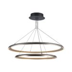 Κρεμαστο Φωτιστικό LED Designer 65W Γκρι Σαμπανιζέ με Κύκλους D400+D600 3000K V-TAC – 23372