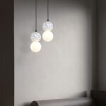 Κρεμαστό Φωτιστικό Designer Λευκό Μάρμαρο 1xG9 V-TAC – 23376