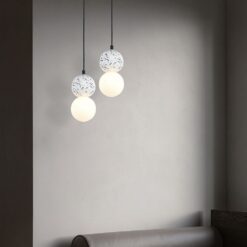 Κρεμαστό Φωτιστικό Designer Λευκό Μάρμαρο 1xG9 V-TAC – 23376