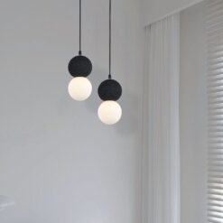 Κρεμαστό Φωτιστικό Designer Μαύρο + Λευκό Σώμα Body 1xG9 V-TAC – 23377