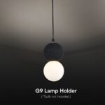 Κρεμαστό Φωτιστικό Designer Μαύρο + Λευκό Σώμα Body 1xG9 V-TAC – 23377