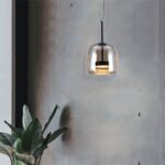 Κρεμαστό Φωτιστικό 6W LED Designer Μαύρο Μέταλλο + Γυαλί Κεχριμπάρι D250 Θερμό 3000K V-TAC – 23379