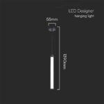 Designer Κρεμαστό Γραμμικό Φωτιστικό 5W LED Μαύρο 3000K V-TAC – 23381