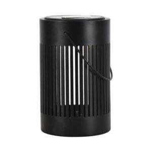 Ηλιακό Φορητό Πορτατίφ LED Μαύρο με Λαβή Θερμό 3000K V-TAC – 23385