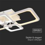 Φωτιστικό Οροφής LED 70W 3IN1 Dimmable Με Τηλεχειριστήριο Λευκού Χρώματος V-TAC – 23395VT