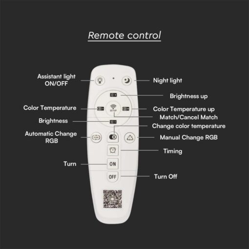 Φωτιστικό Οροφής LED 82W 3IN1 Dimmable Λευκού Χρώματος V-TAC – 23396VT