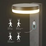 Φωτιστικό Κολωνάκι Κήπου LED 5.5W 3000Κ Ηλιακό με Αισθητήρα PIR IP54 Μαύρου Χρώματος V-TAC – 23399VT