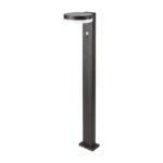 Φωτιστικό Κολωνάκι Κήπου LED 5.5W 3000Κ Ηλιακό με Αισθητήρα PIR IP54 Μαύρου Χρώματος V-TAC – 23399VT