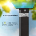 Φωτιστικό Κολωνάκι Κήπου LED 3W 3000Κ Ηλιακό με Ανιχνευτή Κίνησης IP54 Μαύρο V-TAC – 23401VT