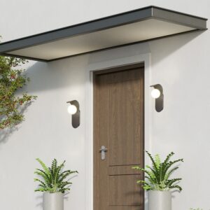 Απλίκα Τοίχου Designer με Γυάλινη Σφαίρα 1xG9 Μαύρο Σώμα V-TAC – 23407