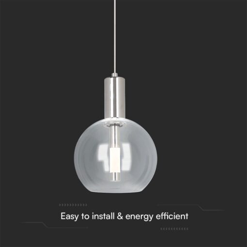 Κρεμαστό Φωτιστικό LED 5W 3000K Χρώμιο V-TAC – 23409VT