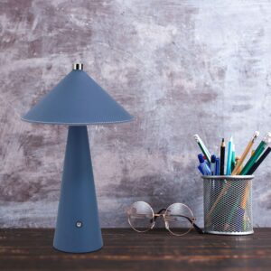 Επιτραπέζιο Επαναφορτιζόμενο Φωτιστικό με Μπλε Δέρμα LED 3W CCT Dimmable V-TAC – 23414VT