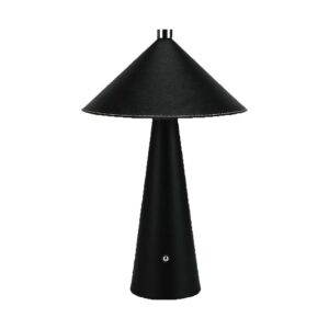 Επιτραπέζιο Επαναφορτιζόμενο Φωτιστικό με Μαύρο Δέρμα LED 3W CCT Dimmable V-TAC – 23417VT