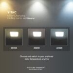 Φωτιστικό Οροφής LED 12W 3IN1 SAMSUNG CHIP Με Ανιχνευτή Κίνησης Λευκό V-TAC – 23419VT