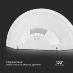 Επιτοίχιο Φωτιστικό LED 10W Με Ανιχνευτή Κίνησης SAMSUNG CHIP 3in1 IP54 Λευκό V-TAC – 23421VT