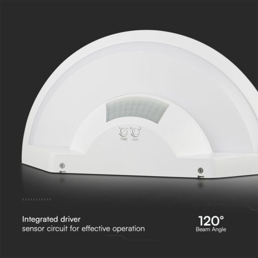 Επιτοίχιο Φωτιστικό LED 10W Με Ανιχνευτή Κίνησης SAMSUNG CHIP 3in1 IP54 Λευκό V-TAC – 23421VT
