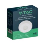 Επίτοιχος Ανιχνευτής Κίνησης 360º Λευκός V-TAC – 23427VT