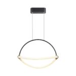 Κρεμαστό Φωτιστικό 12W LED με 1.5m Σχοινί Φ40 3000K Μαύρο Σώμα V-TAC – 23434