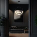 Κρεμαστό Φωτιστικό 12W LED με Σχοινί Φ500mm 3000K Μαύρο Σώμα V-TAC – 23436