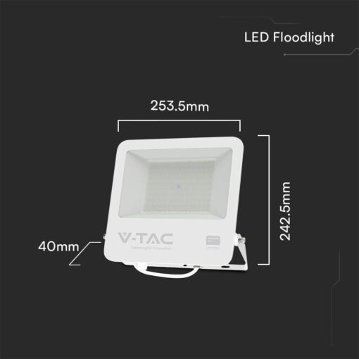 Προβολέας LED 100W 4000K IP65 Λευκού Χρώματος V-TAC – 23442VT