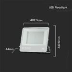 LED Προβολέας 200W V-TAC Samsung Chip Μαύρος/Γκρι 17540lm Αδιάβροχος IP65 6500K – 23444