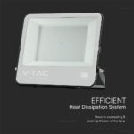 LED Προβολέας 200W V-TAC Samsung Chip Μαύρος/Γκρι 17540lm Αδιάβροχος IP65 6500K – 23444