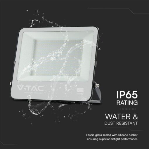 LED Προβολέας 200W V-TAC Samsung Chip Μαύρος/Γκρι 17540lm Αδιάβροχος IP65 6500K – 23444