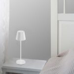 Επαναφορτιζόμενο Πορτατιφ LED 1.5W Dimmable Αφής 3000Κ IP54 Λευκό με Βάση Φόρτισης V-TAC – 23445