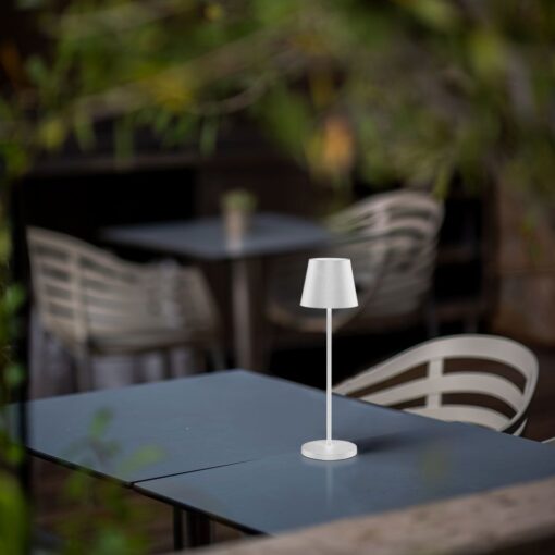 Επαναφορτιζόμενο Πορτατιφ LED 1.5W Dimmable Αφής 3000Κ IP54 Λευκό με Βάση Φόρτισης V-TAC – 23445