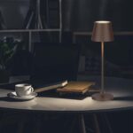 Επαναφορτιζόμενο Πορτατιφ LED 1.5W Dimmable Αφής 3000Κ IP54 Corten απόχρωση Σκουριάς με Βάση Φόρτισης V-TAC – 23446