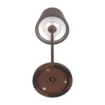 Επαναφορτιζόμενο Πορτατιφ LED 1.5W Dimmable Αφής 3000Κ IP54 Corten απόχρωση Σκουριάς με Βάση Φόρτισης V-TAC – 23446