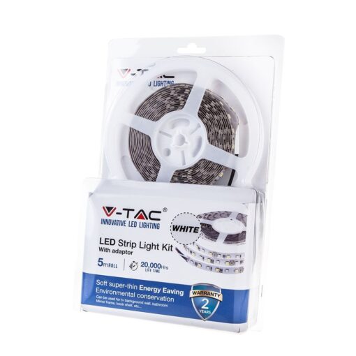 Σετ Εύκαμπτης Ταινίας LED 4.8W V-TAC Dimmable Πολύχρωμη RGB – 212350