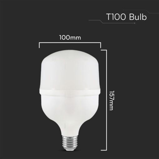 Λάμπα LED E27 T100 Πλαστική 30W 6500K V-TAC – 23571VT