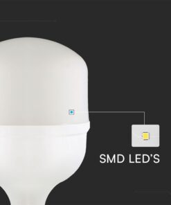 Λάμπα LED E27 T140 Πλαστική Με Αντάπτορα Ε40 50W 6500K V-TAC – 23575VT