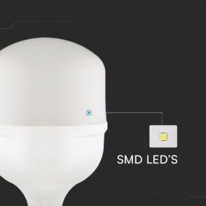 Λάμπα LED E27 T140 Πλαστική Με Αντάπτορα Ε40 50W 6500K V-TAC – 23575VT