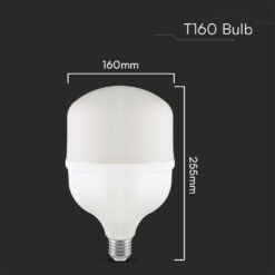 Λάμπα LED E27 Τ160 Πλαστική Με Αντάπτορα Ε40 60W 4000K V-TAC – 23576VT