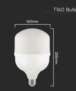 Λάμπα LED Ε27 T160 Πλαστική Με Αντάπτορα Ε40 60W 6500K V-TAC – 23577VT