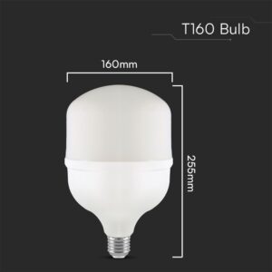 Λάμπα LED Ε27 T160 Πλαστική Με Αντάπτορα Ε40 60W 6500K V-TAC – 23577VT