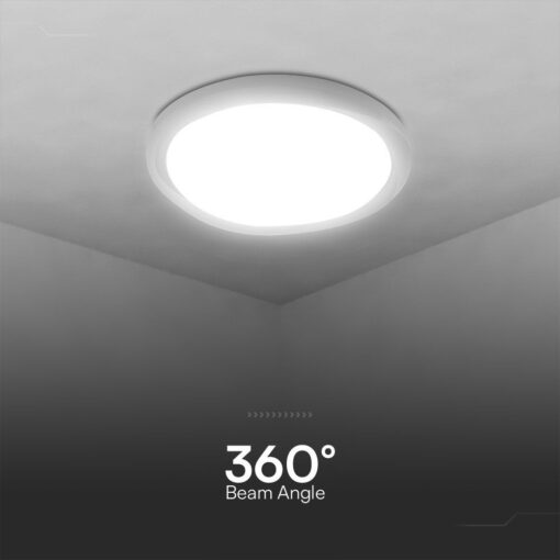 Πλαφονιέρα LED Designer 30W/60W Λευκή με Τηλεχειριστήριο Dimmable CCT V-TAC – 23585