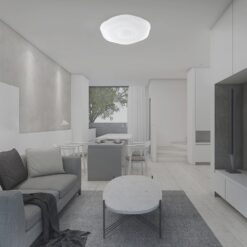 Πλαφονιέρα LED Designer 30W/60W Λευκή με Τηλεχειριστήριο Dimmable CCT V-TAC – 23588
