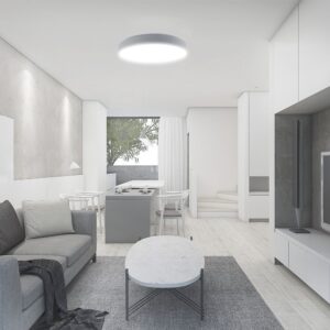 Πλαφονιέρα LED Designer 20W/40W Λευκή με Τηλεχειριστήριο Dimmable CCT V-TAC – 23589